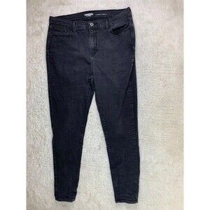 Levi's Denizen Size 17 Womens High Rise Jegging Jeans Stretch Black Skinny Black